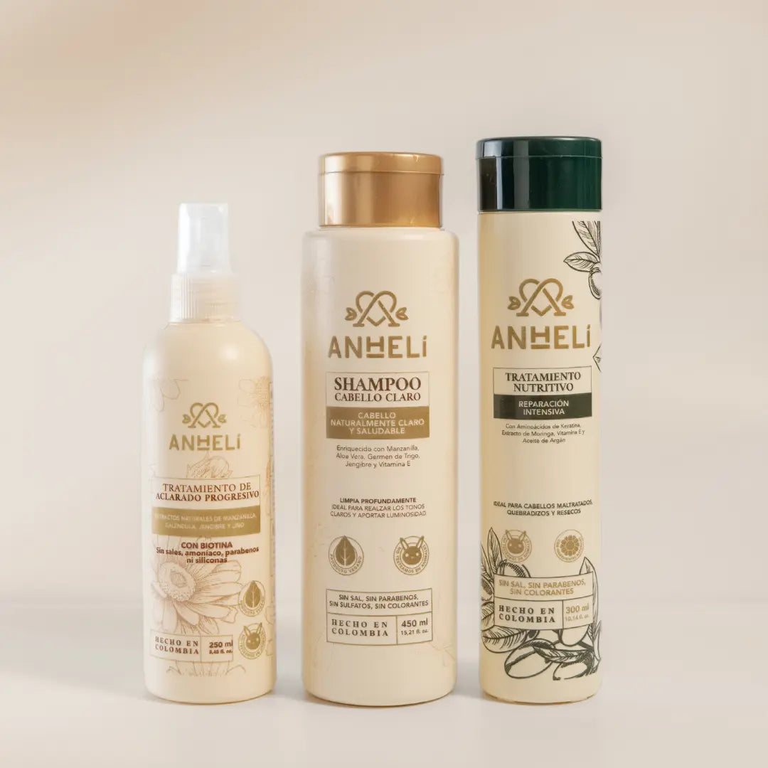 Kit Aclarado, Nutrición y Reparación (3 productos) ANHELI