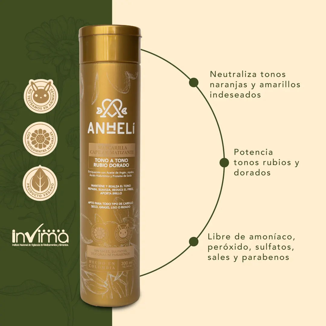 Kit Aclarado Rubio Dorado (3 productos) ANHELI