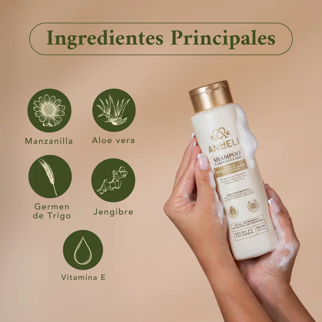 Shampoo Cabello Claro ANHELI