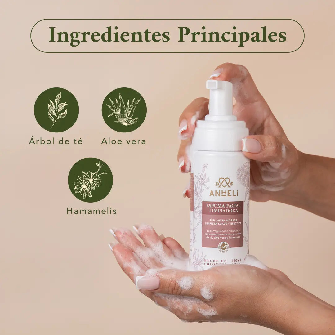Espuma Facial Limpiadora ANHELI