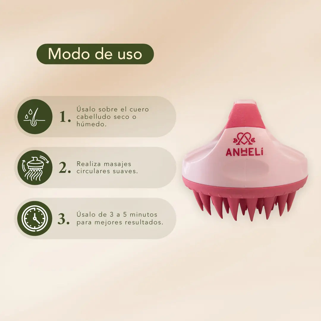Cepillo masajeador capilar